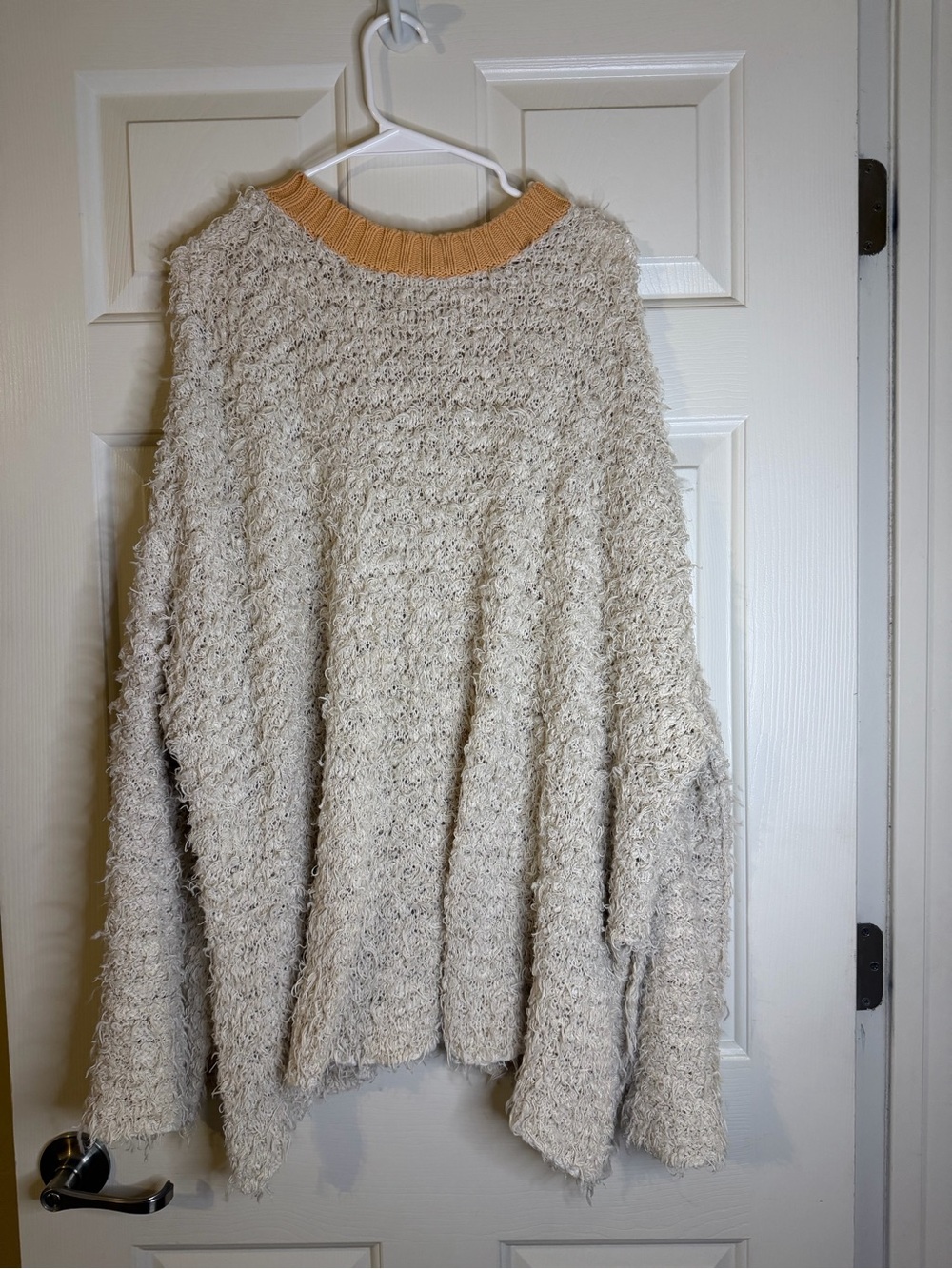 Free People Oh Behave Fuzzy Pullover Sweater - size L - Picture 1 of 3